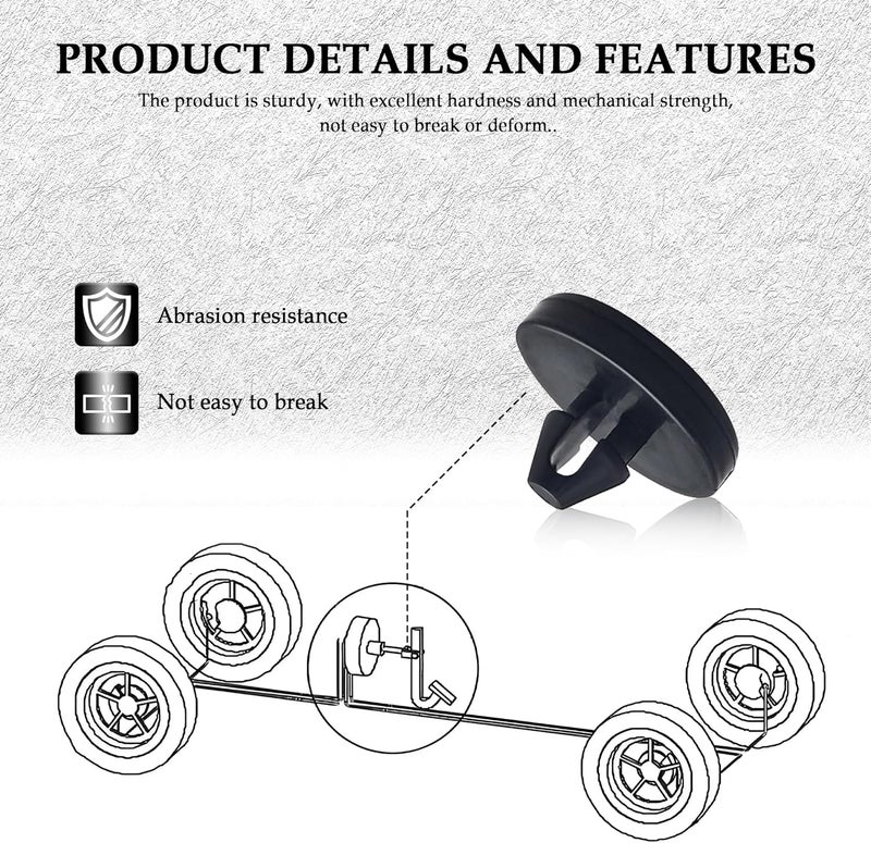 Stacool 4PCS Car Brake Pedal Stop Pad Replacement OEM# 90541-06036,Car Brake Switch Stopper Compatible with Toyota Lexus Scion,Standard Brake Light Switch Stopper Car Accessories (4PCS) - Image 4